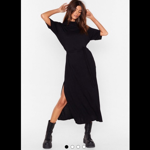 🎁 Nasty Gal Black Dress-6 - Picture 2 of 7